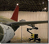 warehouse heating curtain