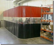 Work Area Privacy Curtain