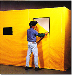 Dust-containment-enclosure