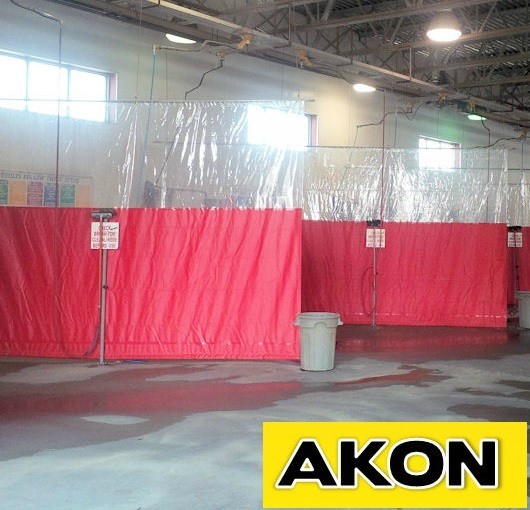 Paint and Spray Booth Curtains Akon Curtain and Dividers