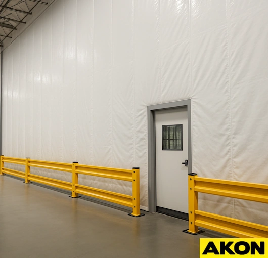 insulated warehouse wall thermal temperature separation