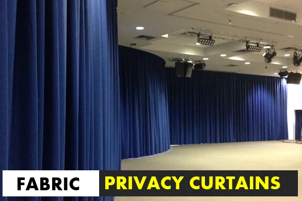 large fabric privacy curtains commercial