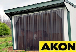 Mesh livestock strip curtains
