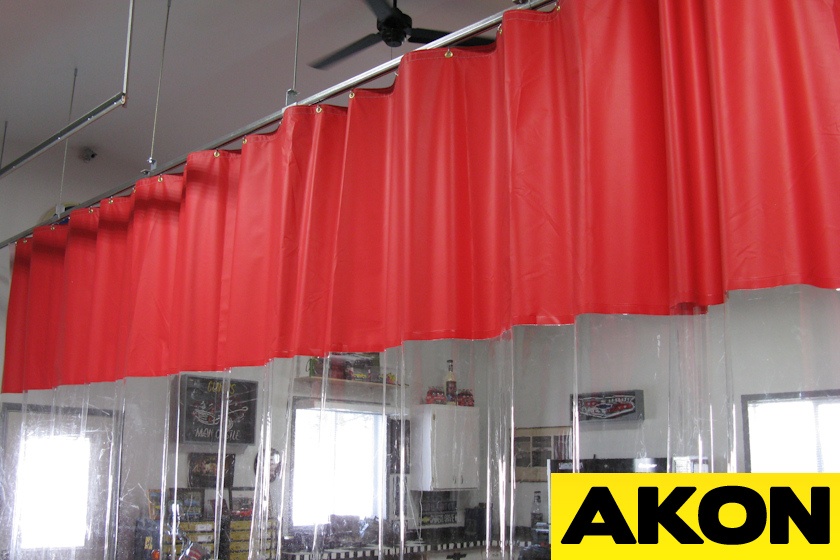 Sliding industrial curtains