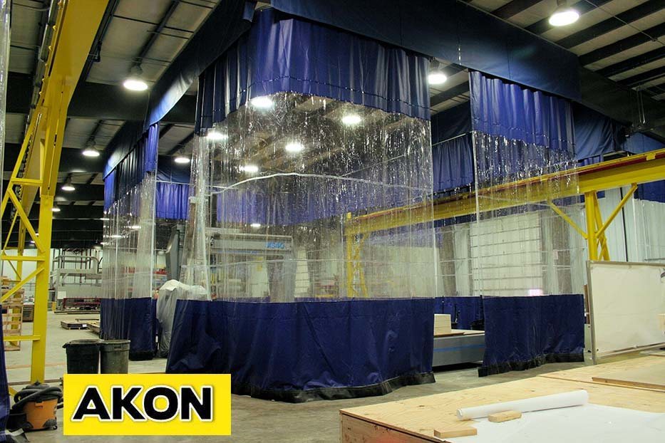 Warehouse Divider Walls Akon Curtain And Dividers Warehouse Divider Walls