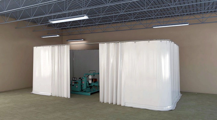 Industrial Curtain Enclosure