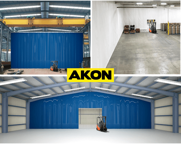 Industrial warehouse partition walls