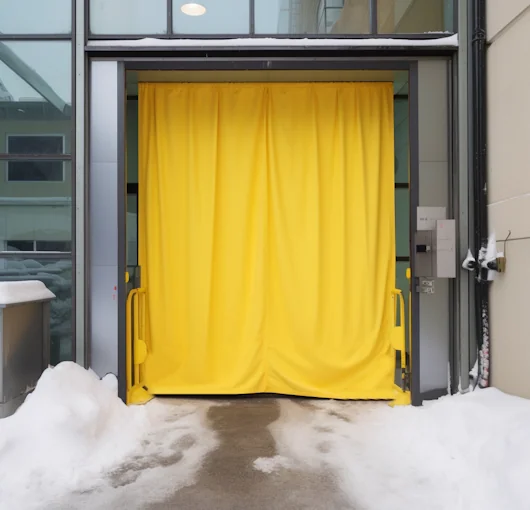 insulated door cover for dock door opening