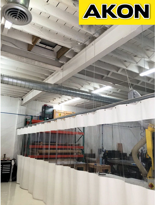 Garage Divider Curtains Akon Curtain And Dividers Garage Storage Curtains