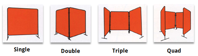 Portable Welding Screen Configurations