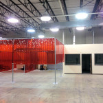Welding curtain strips