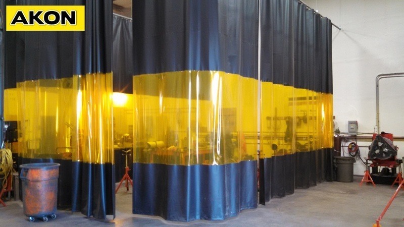 Curtains Ideas clear welding curtains : Welding Curtain Walls - Akon – Curtain and Dividers