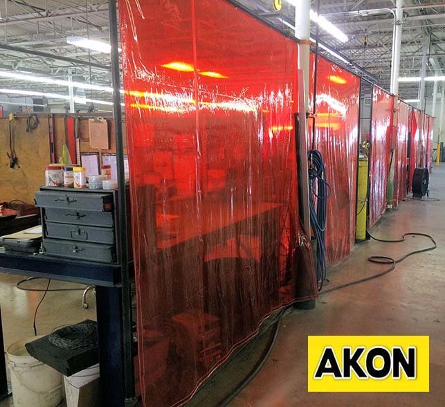 Welding Curtain Walls Akon Curtain and Dividers