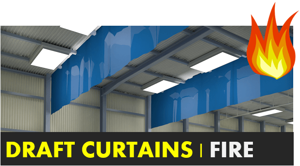 warehouse fire draft curtains