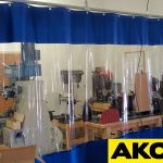 wood shop curtains for dust control