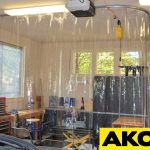 woodshop dust control curtains