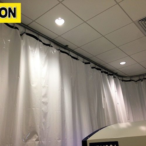 Industrial Blackout Curtains Akon Curtain and Dividers Custom Made
