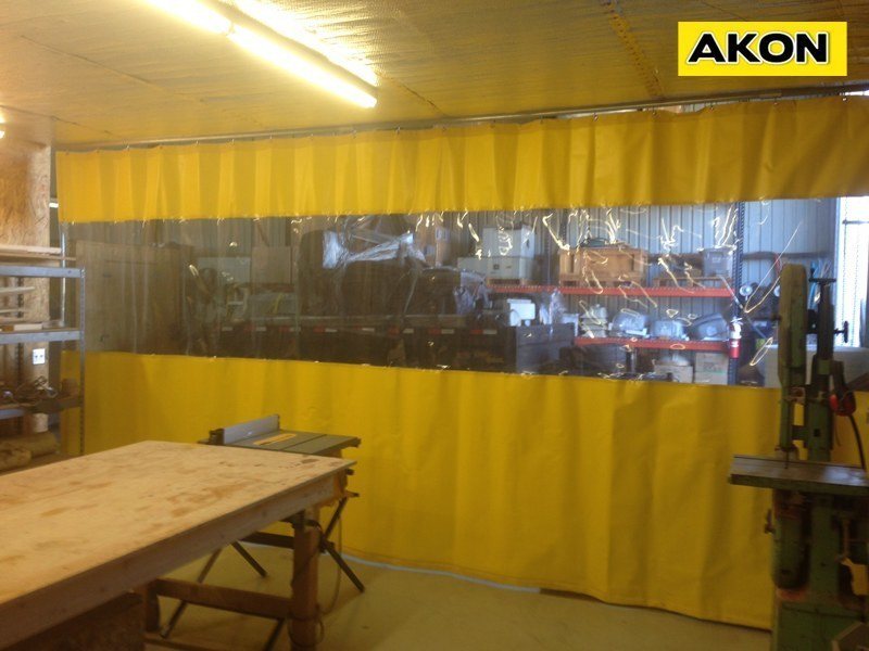 Garage Divider Curtains - Photo Gallery - Akon – Curtain and Dividers