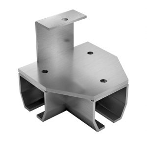 industrial curtain track threaded rod 3 way