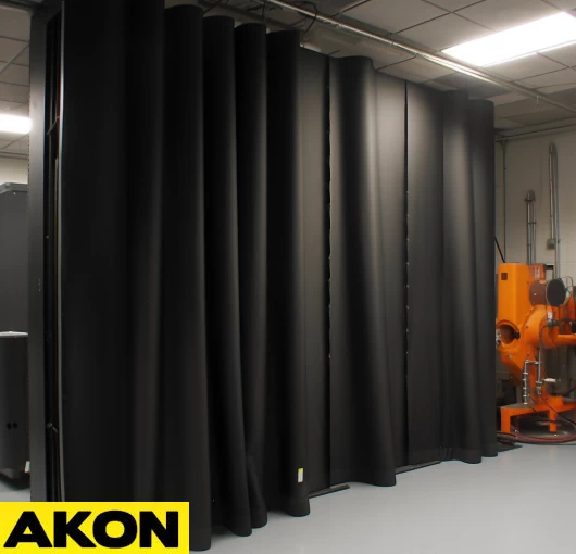 blackout enclosure curtains for industrial applications