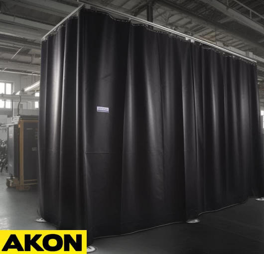 commercial blackout curtain enclosure