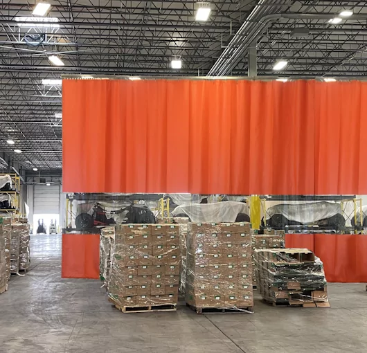 warehouse curtain partition walls