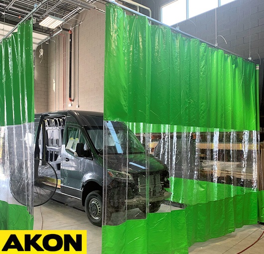 Paint Booth Curtains  Spray Booth Shop Curtain Walls