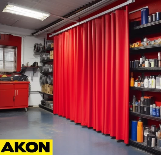 industrial garage shop curtains