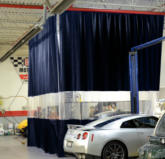 Garage Divider Curtains Akon Curtain and Dividers