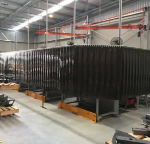 bronze amber welding strip curtains 2