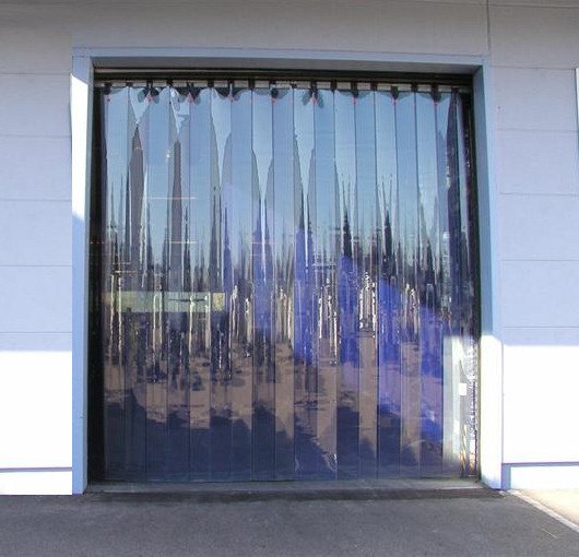 Details about   9Pcs PVC Curtain Door 3ft x 7ft Warehouse Vinyl Strips Kit Hanging Rail 