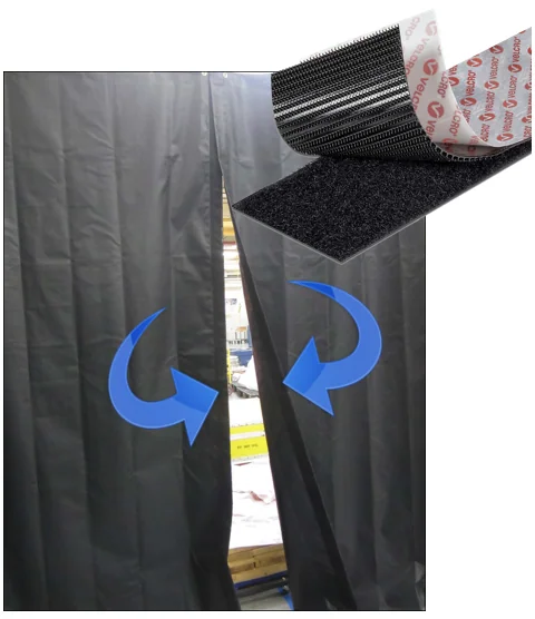 Cutting and Sealing and Connecting Black Curtains