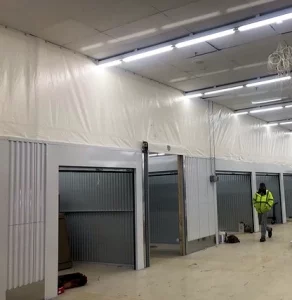 Industrial Mezzanine Curtains to Cover Opening