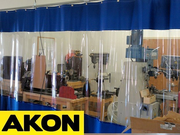 Clear Industrial Curtains Akon, Clear Vinyl Patio Curtains Uk
