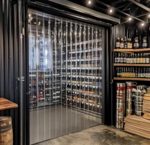 walkin cooler strip curtain