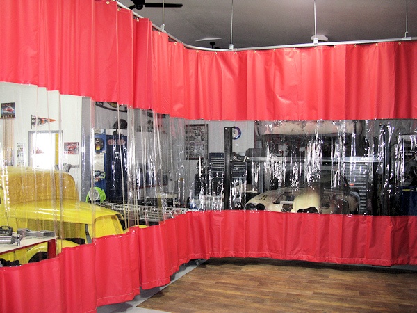 Garage Divider Curtains Akon, Clear Plastic Curtains For Garage