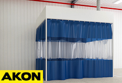 down-draft-grinding-booth-curtains