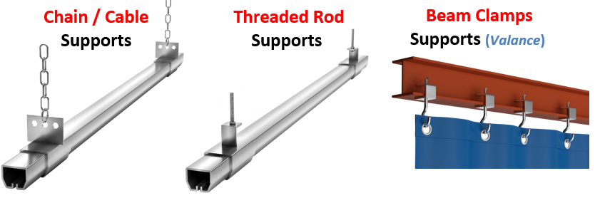 industrial curtain mounting hardware