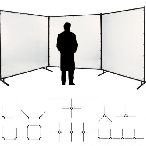 Industrial Divider Screens Keep Workers Separated