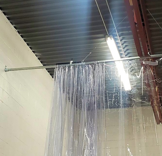 Clear Vinyl Curtains, Industrial