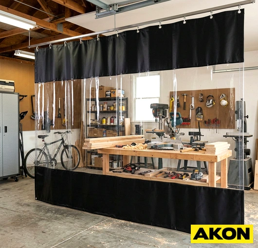 Garage divider curtains (2)