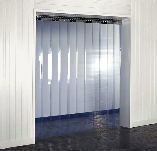 d Clear PVC Strip Curtain / Door Strip Kit x 3m 200mm x 2mm Strips 4m w