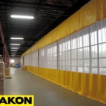 huge warehouse divider curtains