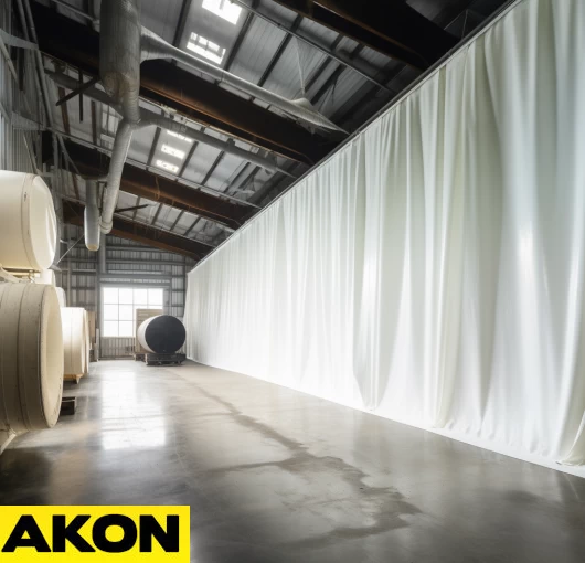 industrial curtains for dividing large spaces