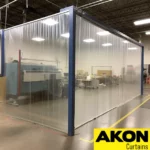 cnc dust control enclosure curtains