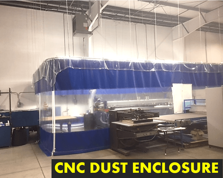 control cnc dust with an enclosure