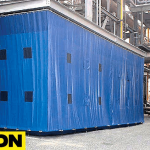 outdoor tarp curtain walls for warehouses