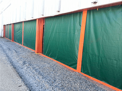 outdoor tarp curtains for garages