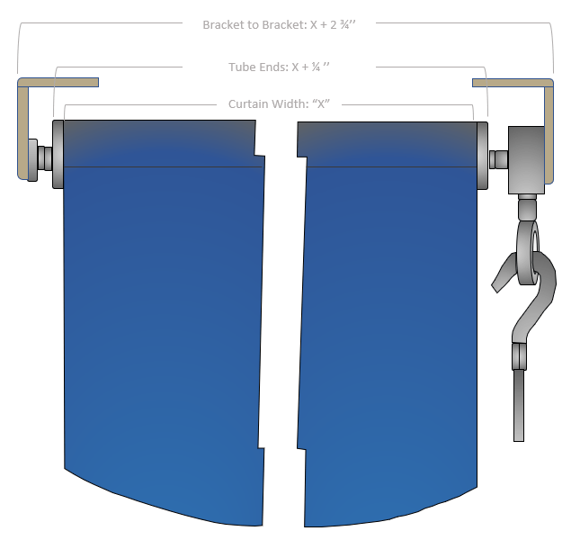 crank up curtain outdoor