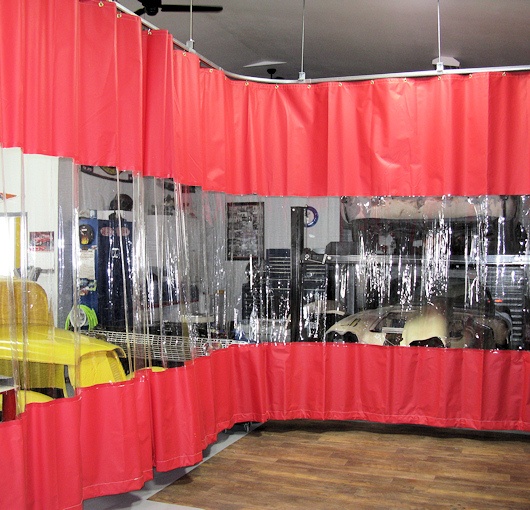 separator garage curtains